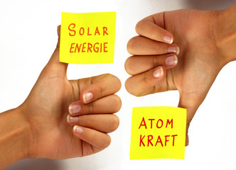 Solarenergie - Atomkraft © FotoLyriX