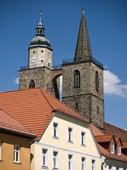 Fototapeta na wymiar Jueterbog-Nikolaikirche-Haus