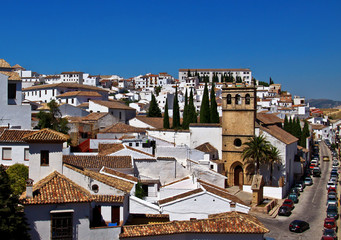 Traditional andalusian white village Ronda