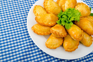 Meat patties in the plate