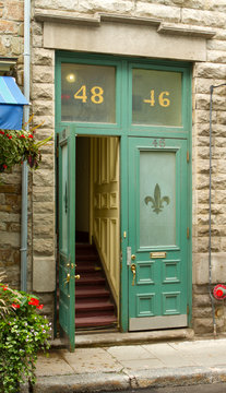 Open Door in Old Quebec City