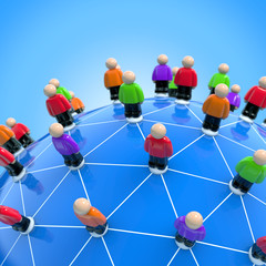Internationales Netzwerk - Verbindungen und Kontakte