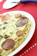 hot ready to eat  meat lovers pizza