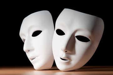 Masks with theatre concept