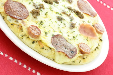 hot ready to eat  meat lovers pizza