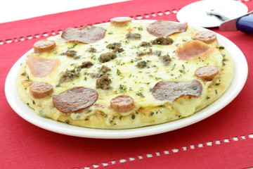 hot ready to eat  meat lovers pizza