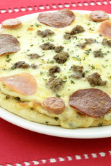 hot ready to eat  meat lovers pizza