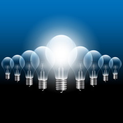Vector Light Bulb Concept illustration