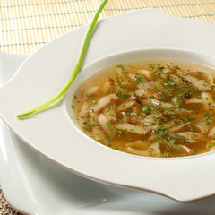 Sopa de Hongos ostra