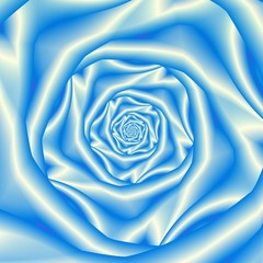 Fototapeta na wymiar Blue Rose Spiral