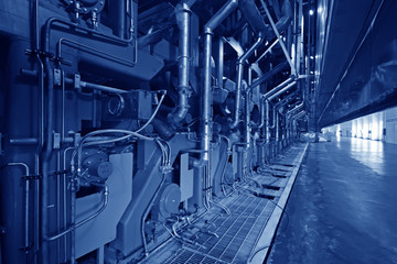 paper machinery equipment in a factory