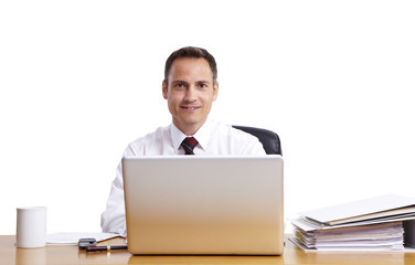 Business, Mann, am Arbeitsplatz 02