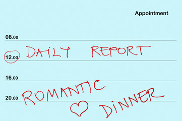 Fototapeta premium Appointment book