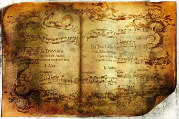 Vintage musical background