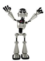 funny robot in I am here pick me