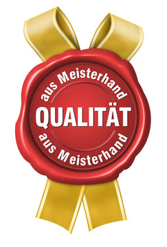 siegel qualit&auml;t aus meisterhand button