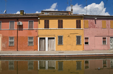 Obraz premium View of Comacchio. Emilia-Romagna. Italy.