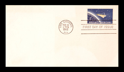 UNITED STATES:- CIRCA 1962: first day issue, stamp printed in th
