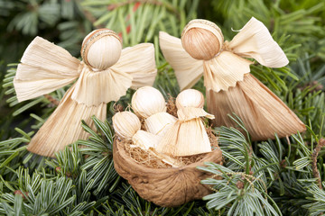 corn leaves decoration for Christmas © aricica