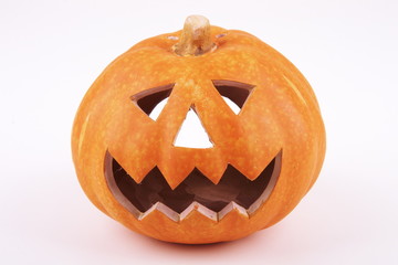 Тыква для Хэллоуина на белом фоне