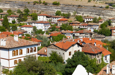 Fototapeta na wymiar Traditional Ottoman Houses from Safranbolu, Turkey