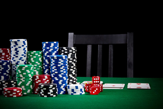 Poker game with empty chair
