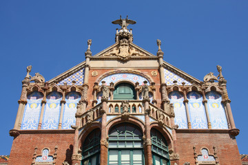 Naklejka premium Barcelona - Hospital de Sant Creu