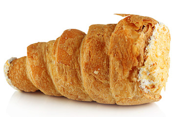 Cake with cream.