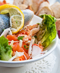 Fresh seafood salad