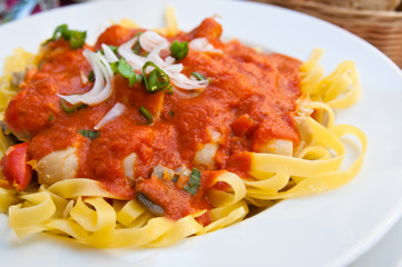 Italian meat sauce noodles