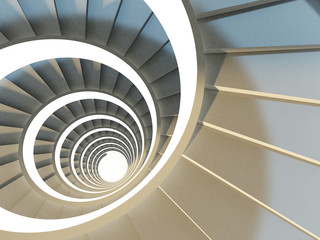 Abstract spiral staircase - 36441568