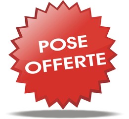 étiquette pose offerte