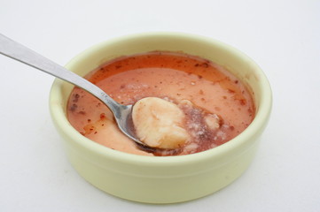 panacotta  aux fruitsrouges