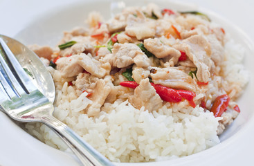 Stir basil fried rice