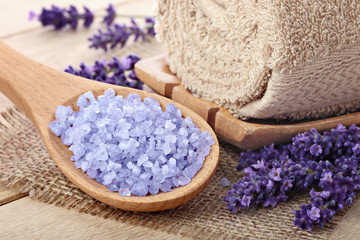 Lavender Sea Salt, Natural Organic Spa Arrangement