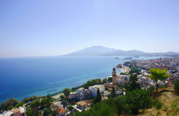 widok na miasto Zakynthos, Grecja