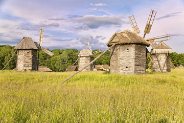 Windmills on the field