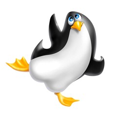 Obraz premium crazy penguin