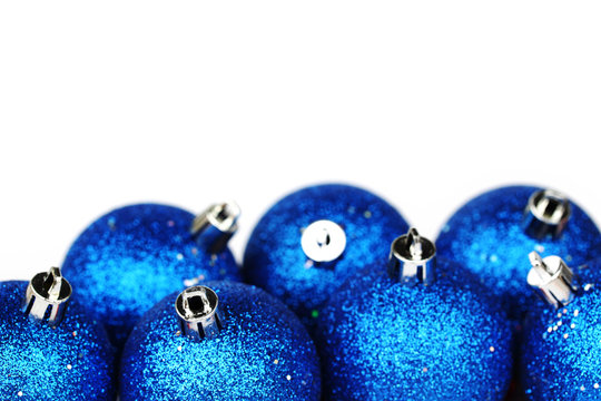 Blue Christmas Balls