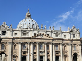 facade of Saint Peter's Basilica, Vatican