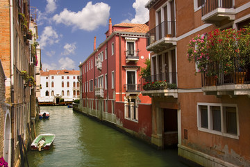 Typical water street in Venice