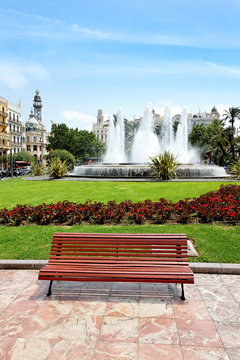 Plaza del Ayuntamiento, Valencia, Spanien