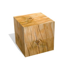 Rifty wood cube