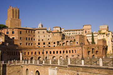 Fototapeta premium Forum Romanum ancient monuments in Rome