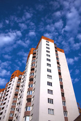 Apartment house against the sky