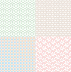 set of simple cute backgrounds