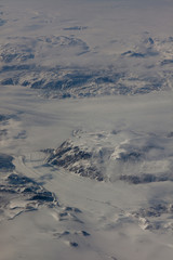 Vue aérienne du Groenland