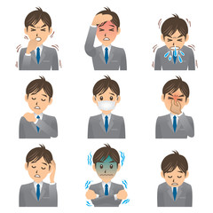 ビジネスマン A 風邪