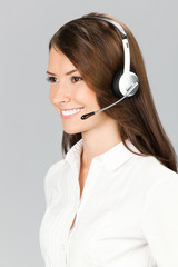 Support phone operator in headset