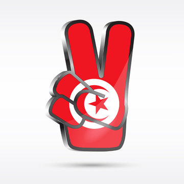 Tunisia Finger Victory